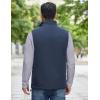 imageCOOFANDY Mens Softshell Vests Outerwear Lightweight Golf Vest Windproof Sleeveless Jacket for Travel Hiking RunningNavy Blue