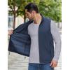 imageCOOFANDY Mens Softshell Vests Outerwear Lightweight Golf Vest Windproof Sleeveless Jacket for Travel Hiking RunningNavy Blue