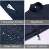 imageCOOFANDY Mens Softshell Vests Outerwear Lightweight Golf Vest Windproof Sleeveless Jacket for Travel Hiking RunningNavy Blue