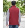 imageCOOFANDY Mens Softshell Vests Outerwear Lightweight Golf Vest Windproof Sleeveless Jacket for Travel Hiking RunningWine Red