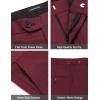 imageCOOFANDY Mens Wedding Suits 2 Piece Tuxedo Jacket One Button Peak Lapel Suit Jacket Dress Pants for DinnerPromPartyWine Red