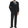 imageCOOFANDY Mens 3 Piece Linen Suits Casual Lightweight Blazer Jackets Vest Pants Set for Wedding Business PromBlack