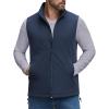 imageCOOFANDY Mens Softshell Vests Outerwear Lightweight Golf Vest Windproof Sleeveless Jacket for Travel Hiking RunningNavy Blue