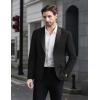 imageCOOFANDY Men Tuxedo Jacket Slim Fit Blazer Suit Jacket Prom Dinner Party WeddingBlack