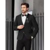 imageCOOFANDY Men Tuxedo Jacket Slim Fit Blazer Suit Jacket Prom Dinner Party WeddingBlack