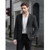 imageCOOFANDY Men Tuxedo Jacket Slim Fit Blazer Suit Jacket Prom Dinner Party WeddingDark Grey