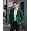imageCOOFANDY Men Tuxedo Jacket Slim Fit Blazer Suit Jacket Prom Dinner Party WeddingGreen