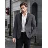 imageCOOFANDY Men Tuxedo Jacket Slim Fit Blazer Suit Jacket Prom Dinner Party WeddingGrey