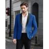 imageCOOFANDY Men Tuxedo Jacket Slim Fit Blazer Suit Jacket Prom Dinner Party WeddingRoyal Blue