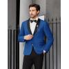 imageCOOFANDY Men Tuxedo Jacket Slim Fit Blazer Suit Jacket Prom Dinner Party WeddingRoyal Blue
