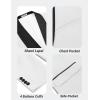 imageCOOFANDY Men Tuxedo Jacket Slim Fit Blazer Suit Jacket Prom Dinner Party WeddingWhite