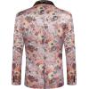 imageCOOFANDY Mens Floral Suit Jacket Shawl Lapel Slim Fit Stylish Blazer Dress Suit Prom Party Wedding BlazerLuxury Pink