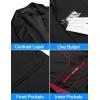 imageCOOFANDY Mens Tuxedo Jacket One Button Dress Suit Blazer Jacket for Wedding Dinner Prom PartyBlack