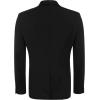 imageCOOFANDY Mens Tuxedo Jacket One Button Dress Suit Blazer Jacket for Wedding Dinner Prom PartyBlack