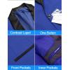 imageCOOFANDY Mens Tuxedo Jacket One Button Dress Suit Blazer Jacket for Wedding Dinner Prom PartyBlue