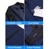 imageCOOFANDY Mens Tuxedo Jacket One Button Dress Suit Blazer Jacket for Wedding Dinner Prom PartyDark Blue