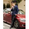 imageCOOFANDY Mens Tuxedo Jacket One Button Dress Suit Blazer Jacket for Wedding Dinner Prom PartyDark Blue