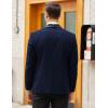 imageCOOFANDY Mens Tuxedo Jacket One Button Dress Suit Blazer Jacket for Wedding Dinner Prom PartyDark Blue