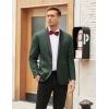 imageCOOFANDY Mens Tuxedo Jacket One Button Dress Suit Blazer Jacket for Wedding Dinner Prom PartyDeep Green