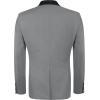imageCOOFANDY Mens Tuxedo Jacket One Button Dress Suit Blazer Jacket for Wedding Dinner Prom PartyGray