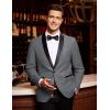 imageCOOFANDY Mens Tuxedo Jacket One Button Dress Suit Blazer Jacket for Wedding Dinner Prom PartyGray