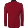 imageCOOFANDY Mens Tuxedo Jacket One Button Dress Suit Blazer Jacket for Wedding Dinner Prom PartyRed
