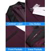 imageCOOFANDY Mens Tuxedo Jacket One Button Dress Suit Blazer Jacket for Wedding Dinner Prom PartyWine Red