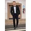 imageCOOFANDY Mens Tuxedo Jacket Wedding Suit Jacket Slim Fit Blazer Jacket for Dinner Prom PartyBlack