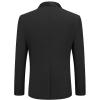 imageCOOFANDY Mens Tuxedo Jacket Wedding Suit Jacket Slim Fit Blazer Jacket for Dinner Prom PartyBlack