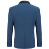 imageCOOFANDY Mens Tuxedo Jacket Wedding Suit Jacket Slim Fit Blazer Jacket for Dinner Prom PartyBlue