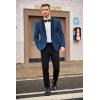imageCOOFANDY Mens Tuxedo Jacket Wedding Suit Jacket Slim Fit Blazer Jacket for Dinner Prom PartyBlue