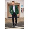 imageCOOFANDY Mens Tuxedo Jacket Wedding Suit Jacket Slim Fit Blazer Jacket for Dinner Prom PartyDark Green