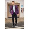 imageCOOFANDY Mens Tuxedo Jacket Wedding Suit Jacket Slim Fit Blazer Jacket for Dinner Prom PartyPurple