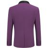 imageCOOFANDY Mens Tuxedo Jacket Wedding Suit Jacket Slim Fit Blazer Jacket for Dinner Prom PartyPurple