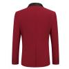 imageCOOFANDY Mens Tuxedo Jacket Wedding Suit Jacket Slim Fit Blazer Jacket for Dinner Prom PartyRed