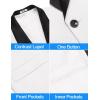 imageCOOFANDY Mens Tuxedo Jacket Wedding Suit Jacket Slim Fit Blazer Jacket for Dinner Prom PartyWhite