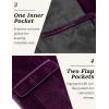 imageCOOFANDY Mens Velvet Blazer Notched Lapel One Button Velour Tuxedo Jacket for Prom Wedding Party DinnerPurple