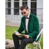 imageCOOFANDY Mens Wedding Tuxedo Jacket Slim Fit Velvet Blazer One Button Suit Jacket for Prom Dinner PartyGreen
