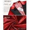 imageCOOFANDY Mens Wedding Tuxedo Jacket Slim Fit Velvet Blazer One Button Suit Jacket for Prom Dinner PartyRed