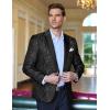 imageCOOFANDY Mens Paisley Tuxedo Jacket One Button Dress Suit Jacket Floral Blazer for Dinner Party Prom Wedding1  Black