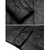 imageCOOFANDY Mens Paisley Tuxedo Jacket One Button Dress Suit Jacket Floral Blazer for Dinner Party Prom Wedding6  Black
