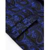 imageCOOFANDY Mens Paisley Tuxedo Jacket One Button Dress Suit Jacket Floral Blazer for Dinner Party Prom WeddingBlue Paisley