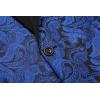 imageCOOFANDY Mens Paisley Tuxedo Jacket One Button Dress Suit Jacket Floral Blazer for Dinner Party Prom WeddingBlue Paisley Floral