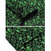 imageCOOFANDY Mens Paisley Tuxedo Jacket One Button Dress Suit Jacket Floral Blazer for Dinner Party Prom WeddingGreen Floral