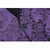 imageCOOFANDY Mens Paisley Tuxedo Jacket One Button Dress Suit Jacket Floral Blazer for Dinner Party Prom WeddingPurple Paisley