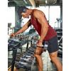 imageCOOFANDY Mens Workout Tank Tops Quick Dry Muscle T Shirts Sleeveless Bodybuilding Fitness Gym TanksBlack Wine Red