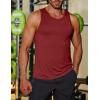 imageCOOFANDY Mens Workout Tank Tops Quick Dry Muscle T Shirts Sleeveless Bodybuilding Fitness Gym TanksBlack Wine Red