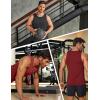 imageCOOFANDY Mens Workout Tank Tops Quick Dry Muscle T Shirts Sleeveless Bodybuilding Fitness Gym TanksBlack Wine Red