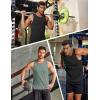 imageCOOFANDY Mens Workout Tank Tops Quick Dry Muscle T Shirts Sleeveless Bodybuilding Fitness Gym TanksBlackDark Army Green
