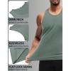 imageCOOFANDY Mens Workout Tank Tops Quick Dry Muscle T Shirts Sleeveless Bodybuilding Fitness Gym TanksBlackDark Army Green